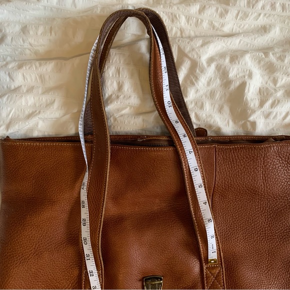 L.L. Bean Leather Messenger Tote (Medium), Brown Leather - Picture 11 of 11